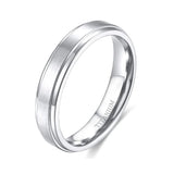 Black Titanium Wedding Band Ring 1 Pcs - Black - Wedding Band 4mm - 13 - Tungsten Carbide - image 19