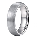 Tungsten Brushed Bands 8mm 6mm - Silver - Wedding Band 6mm - 13 - Tungsten - image 6