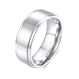 Black Titanium Wedding Band Ring 1 Pcs - Black - Wedding Band 4mm - 13 - Tungsten Carbide - image 21