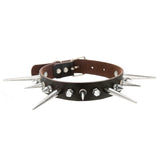 Women's Punk Spike Collar Necklace - Black - Spike Collar Necklace - PU Leather - image 27