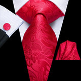 Funki Buys | Neckties | Men's 3 Pcs Shades of Burgundy Tie Sets