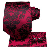Funki Buys | Neckties | Men's 3 Pcs Shades of Burgundy Tie Sets