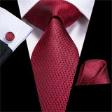 Funki Buys | Neckties | Men's 3 Pcs Shades of Burgundy Tie Sets