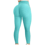 Women's Stretch Push Up Yoga Pants - Turquoise - Pants - XL - image 27