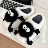 Women's Cute Spider Cartoon Slippers - Grey Grey - Slippers - 36-37 - Plush - image 17