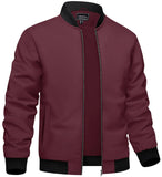 Men's Smart Stand Collar Dress Jacket - Red - Jacket - 8XL - Polyester - image 35