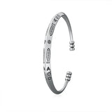 Men's Women's Fish Symbol Bangle - Silver - Unisex Bracelet - Adjustable - Alloy/Silver Plated - image 7