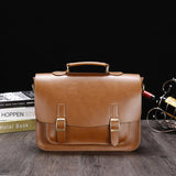 Messenger Bags Men's Leather Work Bags - Yellow - Bag - Medium - Genuine Leather - image 3