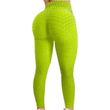 Women's Stretch Push Up Yoga Pants - Green -Pants - XL - image 42