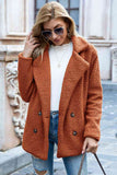 Women's Full Lapel Collar Sherpa Coat - Khaki - Sherpa Coat - 5XL - Polyester - image 38