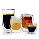 Glass Double Wall Borosilicate Mug Sets - Clear - 250ML 2PCS Coffee Cup Set - Borosilicate Glass - image 13