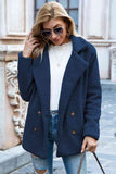 Women's Full Lapel Collar Sherpa Coat - Khaki - Sherpa Coat - 5XL - Polyester - image 22