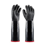 Funki Buys | Gloves | BBQ Smoker Protective ... - Black/Red - Heat Resistant Griller Gloves / 14 inches / Neoprene - image 12