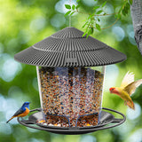 Squirrel Proof Hanging Bird Feeder - Brown - Hanging Bird Feeder - M - Plastic - image 3