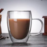 Glass Double Wall Borosilicate Mug Sets - Clear - 250ML 2PCS Coffee Cup Set - Borosilicate Glass - image 7
