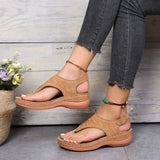 Women's Summer Slip On Sandals - Black - Slip On Sandals - 43 B - PU Leather - image 5