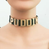 Unisex Gothc Puddin Choker Necklace - Black - 1 / Buckle / 17.32 x 0.78" / Necklace - M - PU Leather - image 27