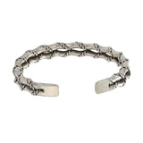Men's Women's 2 Tier Twist Bracelet - Silver Color - Unisex Bracelet - Medium - Stainless Steel - image 6