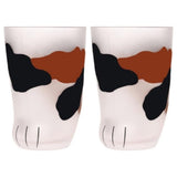 Funki Buys | Glasses | Cute Cat Paw Glass Coffee Cup Sets - Black - Paw Cup / 4 Pcs / Frosted Glass - image 22