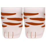 Funki Buys | Glasses | Cute Cat Paw Glass Coffee Cup Sets - Black - Paw Cup / 4 Pcs / Frosted Glass - image 19