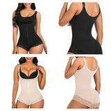 Women's Tummy Control Slimmer Suit - Black - Bodysuit Shapewear - XXXL - image 8