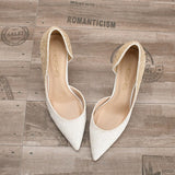Women's Elegant Glitter Wedding Shoes - Black - Glitter Wedding Heels - 43 B - PU Leather - image 45
