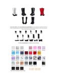 Women's Japanese Harajuku Platform Boots - Black - Cross / Matte / Heel / 10cm - 13 B - PU Leather - image 31