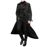 Funki Buys | Jackets | Men's Long Windbreak Trench Coat - Black - Windbreak Jacket / XXL / Polyester - image 6