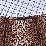 Women's Leopard Print Stretch Flared Pants - Black/Gold - Leopard Print Flared Pants - XXL - Spandex / Polyester - image 11