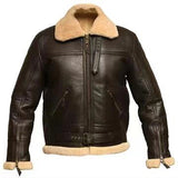 Men's Warm Faux Fur and Leather Jacket - Apricot - Faux Leather Jacket - 5XL - PU Leather Fleece - image 25