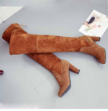 Funki Buys | Boots | Women's Thigh High Over Knee L... - Black - Over Knee Suede Boots / 10.5 B / Suede PU Leather - image 39