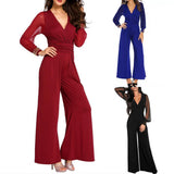 Women's Sassy Wide Leg Evening Pant Suit - Black - Wide Leg Evening Pant Suit - 3XL - Polyester Chiffon - image 8