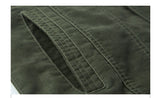 Men's Military Warm Zip Up Cotton Jacket - Khaki - Military Jacket - 8XL - Polyester Cotton - image 19