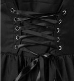 Women's Victorian Lace Up Goth Dress - Black - Medieval Dress - 5XL - Polyester - image 6