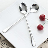 Stainless Steel Long Coffee Spoons 6Pcs - Silver - 6pcs - Pointed Head - Large - Stainless Steel - image 5