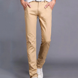 Men's Slim Fit Cargo Pant Mid-Waist Jeans - Army Green - Pants - 40 - Polyester Denim - image 21