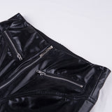 Women's Fitted Stretch Buckle Zip Pants - Black - 5 / Side Tie Pants - XL - Polyester - image 10