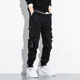 Men's Hip Hop Streetwear Cargo Pants 8XL - Black - Streetwear Cargo Pants - 8XL - Polyester - image 11
