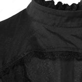 Women's Victorian Lace Up Goth Dress - Black - Medieval Dress - 5XL - Polyester - image 5