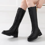 Women's Leather Winter Boots Sheep Skin - Black - Winter Boots - 12 B - Genuine Leather / Fleece - image 6