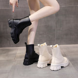 Funki Buys | Boots | Women's Lace-up Chunky Combat Boots - Black - Ankle / With Plush Inner / 43 B / PU Leather - image 39