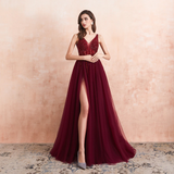 Women's Long Chiffon Tulle Prom Dress - Dark Gray - Dress - 22W - Chiffon/Tulle - image 42