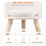 Pet Sofa Bed Raised Small Dog Couch - White - 1 / Ped Bed Stool / Large 24.21" - Plush - image 13