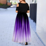 Women's Plus Size Prom Gradient Dress - Red - Dress - 6XL - Polyester/Chiffon/Spandex - image 14
