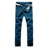 Men's Slim Fit Cargo Pant Mid-Waist Jeans - Lake Blue - Pants - 40 - Polyester Denim - image 31