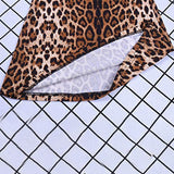 Women's Leopard Print Stretch Flared Pants - Black/Gold - Leopard Print Flared Pants - XXL - Spandex / Polyester - image 17