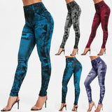 Funki Buys | Pants | Women's High Waist Jeans Jeggings - Black : Jeans Jeggins / 3XL / Polyester Spandex - image 16