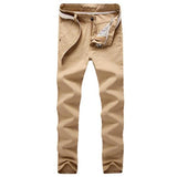 Men's Slim Fit Cargo Pant Mid-Waist Jeans - Khaki - Pants - 40 - Polyester Denim - image 25