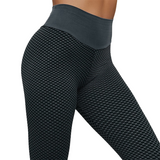 Women's Soft High Waist Yoga Pants - Gray - Yoga Fitness Pants - XXL - Spandex / Polyester - image 39