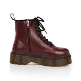 Women's Men's Winter Fur Lined Boots - Red - 1 / Fur Boots - 41 B - PU Leather - image 15